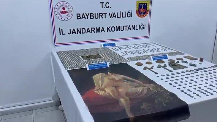 Bayburt’ta ‘Picasso’ operasyonu! 6 milyon avro değer biçtiler