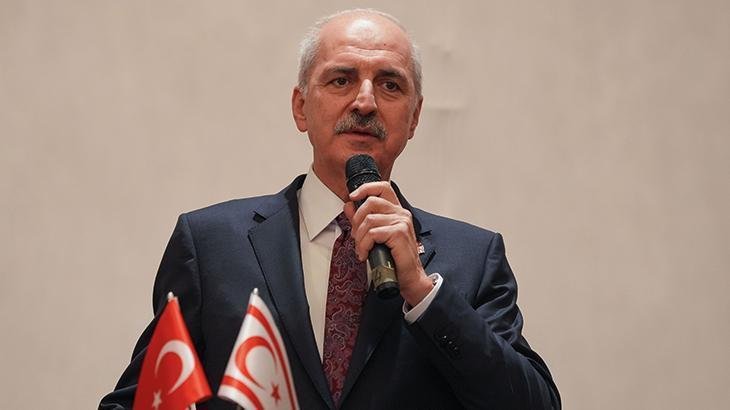 Meclis Başkanı Kurtulmuş: Kıbrıs Adası’nda iki toplumlu bir seçenekten başka hiçbir seçim yolu kalmamıştır